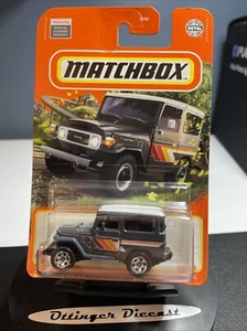 * 2022 Matchbox #97 1968 Toyota Land Cruiser FJ40 GREY METALLIC TRD STRIPE T1 - Picture 1 of 11
