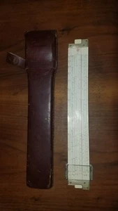 Vintage Frederick Post Versalog Hemmi Slide Rule 1460 with case Bamboo 1960s - Picture 1 of 12