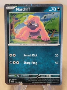 Pokemon - Maschiff - COSMOS HOLO - 142/193 - Paldea Evolved Promo - NM - Picture 1 of 2