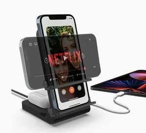Support de charge sans fil 15 W MyCharge True Universal 3 en 1 Qi Charge rapide - Photo 1 sur 6