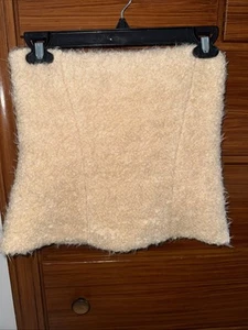 Zara Fuzzy Teddy Tube Top Shirt - Picture 1 of 5