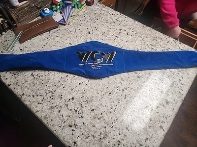 WWE Shop (1991 - 1994) WCW WORLD CHAMPIONSHIP **Bolsa de cinturón solo sin cinturón*** Foto 1 de 4