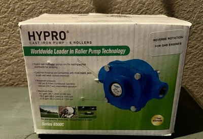 Bomba de rotação reversa de ferro fundido Hypro 6 rolos, 22 GPM - 6500C-R - Imagem 1 de 4