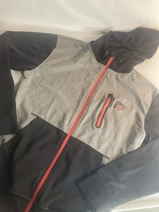 Fox racing black grey hooded track jacket medium - Picture 1 of 9