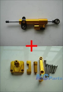 CNC Steering Damper Stabilizer Bracket For Kawasaki Ninja 250 250R EX250 08-12 E - Imagen 1 de 1