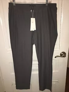 New Eileen Fisher Stretch Crepe Slim Ankle Pants in Ash/Gray - Size Medium - Picture 1 of 8