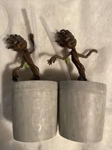 2X Disney Parks I AM GROOT Sipper Cup Marvel Guardians Of The Galaxy Disneyland - Picture 1 of 5