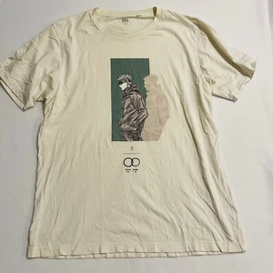 Uniqlo UT x Manga Jujutsu Kaisen Gojo Cotton White Casual T Shirt Mens Size L - Picture 1 of 6