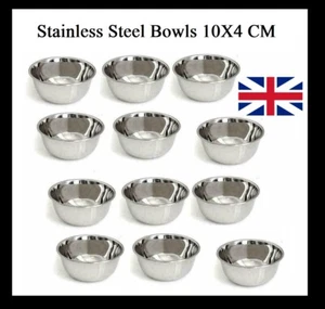 Stainless Steel Bowls Katori Stackable Metal Serving Bowl Snack Curry Pudding - Picture 1 of 4