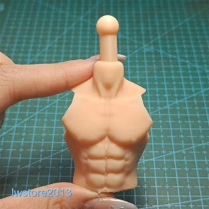 1:10 Man Chest Half Body Model Parts For 7" Male Knight Action Figure Toys Dolls - Picture 1 of 7