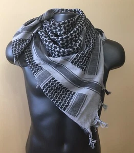 Bufanda táctica del desierto Rothco Shemagh, gris lobo. - Imagen 1 de 2