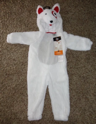 Target Bullseye Perro Niños Disfraz de Halloween Traje de Una Pieza NUEVO 2-3T Blanco Difuso Foto 1 de 4
