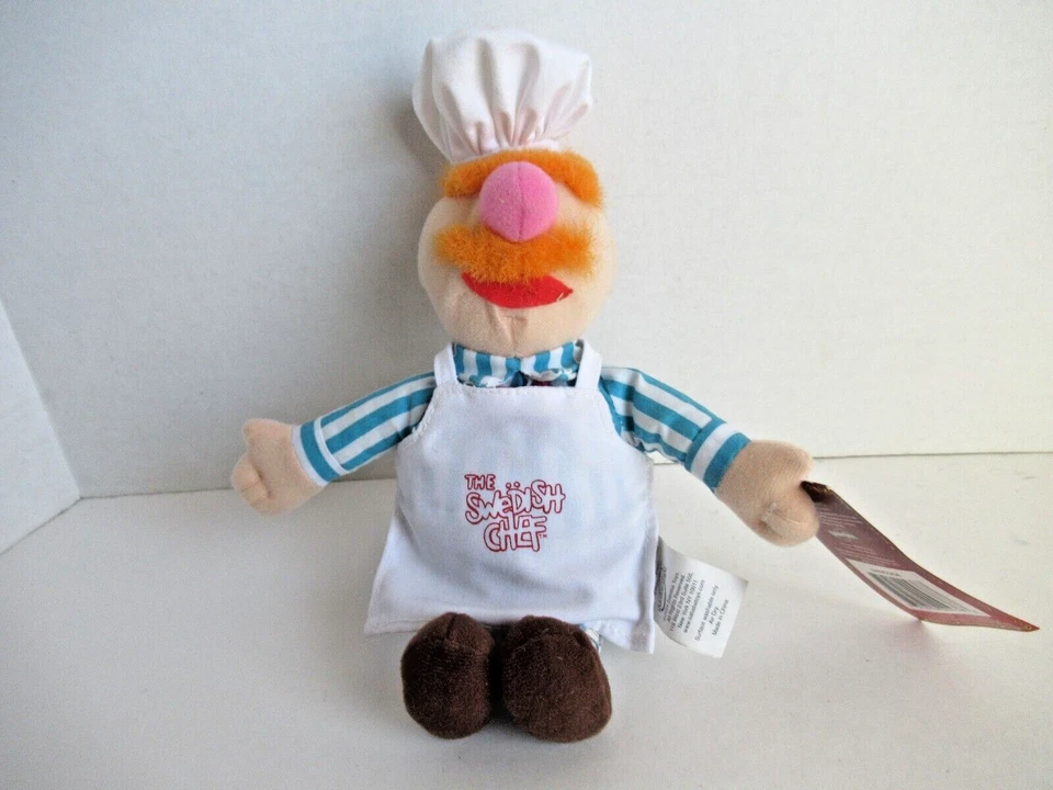 Figura de peluche 2004 The Swedish Chef 8" Jim Henson Muppets Sababa Toys nueva con etiquetas Foto 1 de 4