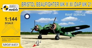 Mark I Modelle 1/144 Bristol Beaufighter Mk.X/Mk.XI/Mk.21 RAAF Service Modellbausatz - Bild 1 von 2