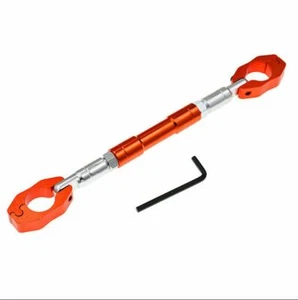 CNC Adjustable Cross Strength Lever Bar Handlebar - Orange - Picture 1 of 7