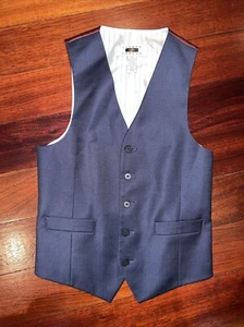 Joseph Abboud Boys Suit Vest Formal Size 14 Navy & Maroon - Picture 1 of 3