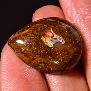 (19X24X06 MM) 24,60 quilates. Piedra preciosa natural de pera de ópalo de roca de coroita de alta calidad - Imagen 1 de 7