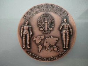 MEDALLA EJERCITO DE TIERRA HOSTELCO 2000 FIRA DE BARCELONA 7cm DIAMETRO 179 gr - Imagen 1 de 4