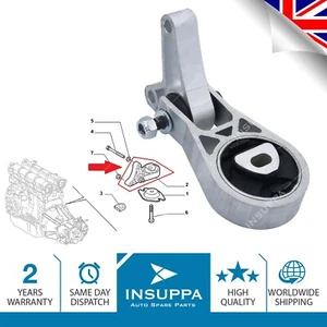 Engine Mount Rear Lower For Fiat Doblo Doblo Cargo 2001 On Non Hydraulic Bush - Picture 1 of 12