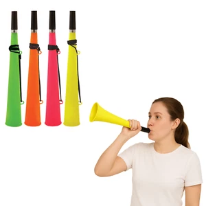 Neon Tieftöner Horn mit Saite - laute Kunststoff Stadion Trompete, sortiert - Bild 1 von 5