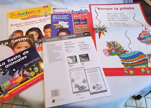 Benchmark Spanish English Intervention Sample Grade K, 2 books Poster See Pics - Foto 1 di 10