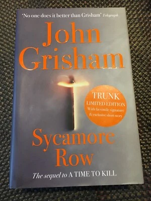 FACSIMILE SIGNED FIRST EDITION 1ST PRINTING JOHN GRISHAM SYCAMORE ROW H/B/ VGC - Image 1 of 4