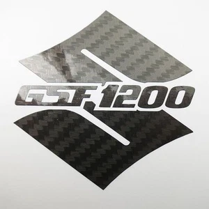 S GSF 1200 Carbon Faser Aufkleber Motorrad Biker Grafik 70mm x 70mm x 2 pieces - Bild 1 von 3