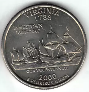 USA - 2000P - Washington ¼ $ - Virginia - Crisp - #18695 - Picture 1 of 2