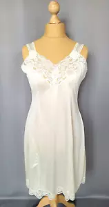 Combinaison fond de robe satiné dentelle DAMART Taille L FR44 US12 UK16 EU42 - Imagen 1 de 8