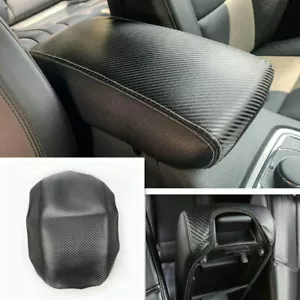 Cubierta almohadilla reposabrazos para consola central de fibra de carbono Jeep Grand Cherokee 2011-2021 - Imagen 1 de 8