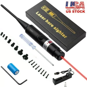 Laser Bore Sight Collimator For .177 to .50 Caliber Bore Sighter Rifles Handgun - Picture 1 of 16