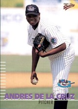 2000 Greensboro Bats Multi-Ad #9 Andres De La Cruz Dominican Republic DR Card