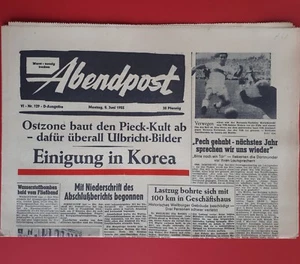 Abendpost vom * 8. Juni 1953 * MACHTKAMPF IN DER OSTZONE / Korea Krieg  A 61 - Picture 1 of 2