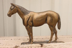 ~~~ VINTAGE 1962 R.S. REBECHINI STUDIO BRASS HORSE DOOR STOP/ WALL HANGER ~~~ - Bild 1 von 11