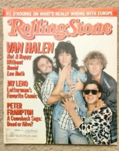 Rolling Stone Ven Halen July 3rd 1986 intact Jay Leno Peter Frampton VG++  D - Bild 1 von 1
