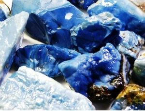 Natural Blue Opal Raw Rough Loose Gemstone lot - Picture 1 of 5