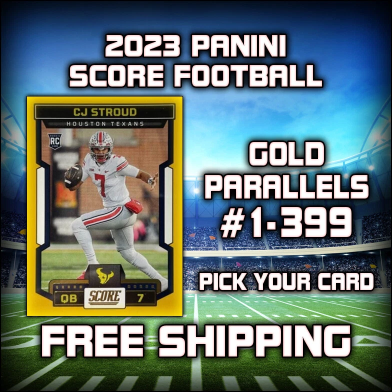 2023 Panini Score Football Base Gold Parallels #1-399 - Pick Your Card - Image 1 of 1
