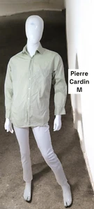 Pierre Cardin Taille M 🧡 chemise manches longues vert d' eau homme - Imagen 1 de 5