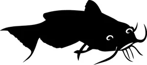 Catfish 18" fishing LAKE sticker decal fish boat truck car Window windshield - Picture 1 of 1
