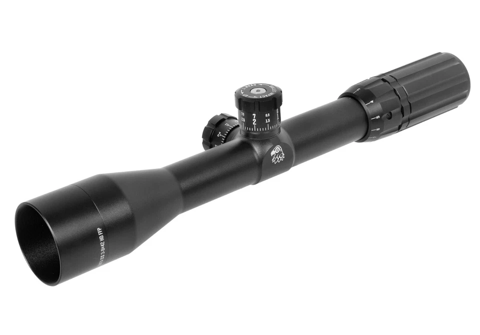 SWFA 3-9x42 SS HD - MIL-Quad Retículo, Tubo de 30mm, 0,1 MIL Cliques, FFP - Imagem 1 de 4