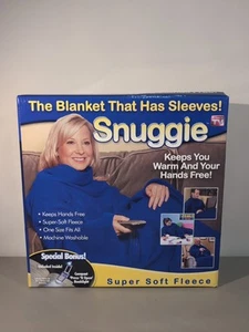 SNUGGIE Original Blanket Sleeves Blue Adult Soft Fleece In Box One Size SEALED - Picture 1 of 5