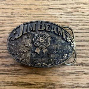 Vintage Jim Beam Belt Buckle Whiskey Kentucky Bourbon Limited Edition 1993 - Picture 1 of 6