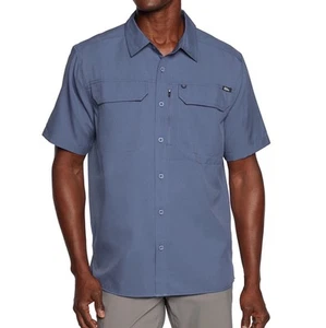 Nueva Camisa Eddie Bauer Azul Informal Con Botones Calce Relajado UPF 50 Hombres Talla M - Imagen 1 de 10