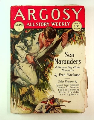 Argosy Part 3: Argosy All-Story Weekly Sep 1 1928 Vol. 197 #4 FR Low Grade - Image 1 of 3