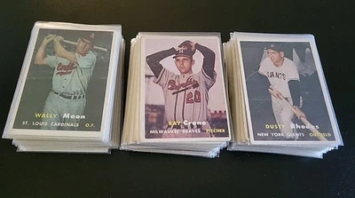 1957 Topps Baseball Lot - 91 Cards - W/ Dusty Rhodes and Wally Moon - Image 1 of 4