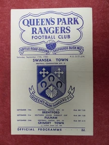 QPR v SWINDON TOWN | 1960/1961 | RESERVES | 17 SEP 1960 | UK FREEPOST - Picture 1 of 3