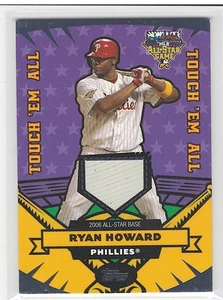 2006 Topps Update Ryan Howard All-Star Touch 'Em All Game Used Base Card - Picture 1 of 1