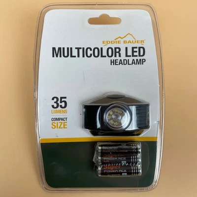 Farol de LED multicolorido Eddie Bauer, 35 lúmens, tamanho compacto, baterias incluídas - Imagem 1 de 4