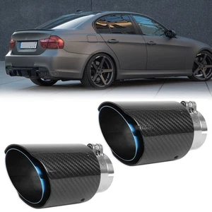 Punta de escape silenciador de fibra de carbono de 2,5" en 3,5" para serie 3 E90 E92 328i 325i - Imagen 1 de 18