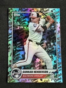 2025 Topps All Star Game #20 Gunnar Henderson Rainbow Foil Baltimore Orioles - Bild 1 von 2
